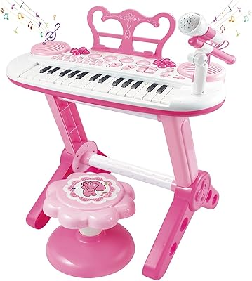Okooz® keyboard piano for young children with microphone - educational gift for the first anniversary of girls and boys.. Get unbeatable value on every order with DIAYTAR Nigeria.