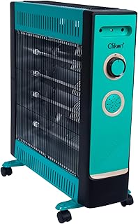 Clikon - Electric heating with 2 heat level settings, 4 cord tubes, adjustable thermostat, thermocouples wide angle, internal safety terminal on a switch, IPX4 circuit, wheel hook - CK4205.. Experience the satisfaction of affordable shopping with DIAYTAR NIGERIA's nationwide 5-8 day delivery.