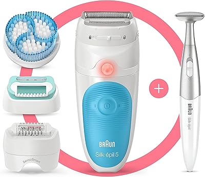 Braun Silk-Epil 5 epilator for soft hair removal, with 5 accessories, bikini styling bag, 5-815.. No stress, no delays — DIAYTAR Nigeria is your trusted shopping partner.