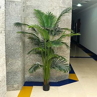 Artificial palm yahome 2.1 m foliage tree plant with plastic pot for decoration of the house of the office living room.. Your complete marketplace solution, DIAYTAR NIGERIA offers unbeatable value with delivery within the week.