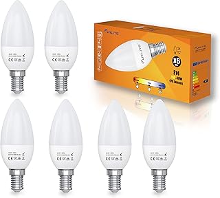 LED Fanlight C37 LED bulb, 6 pieces E14 6500K LED candle its mini Variable intensity mini screws (5W - cold white).. Experience retail therapy without the financial stress at DIAYTAR NIGERIA's affordable e-commerce platform.