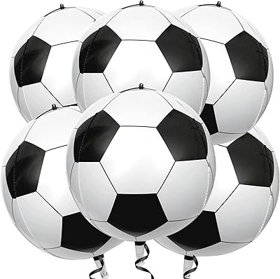 Football balls for football festive decorations, large pack of 6 360 degrees football balls, 4D round football balls, football balls for birthday party supplies on the theme of football.. DIAYTAR NIGERIA makes quality accessible with our extensive catalog and competitive delivery rates.