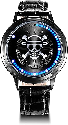 LED Touch Watch Anime One Piece Pirates with Straw Hat, Collector's edition, Pirate Hat in straw, 1 piece (pack of 1), bracelet.. DIAYTAR NIGERIA provides endless shopping possibilities with affordable prices and prompt delivery service.