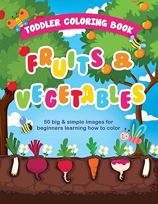 Coloring book for toddlers fruit and vegetables: 50 large and simple images beginners.. DIAYTAR NIGERIA: Your one-stop e-commerce destination with affordable prices and nationwide delivery in 5-8 days.