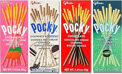 Pocky sticks & pretz japanese snacks pocky variety (pack de 4).. No stress, just speed — DIAYTAR Nigeria ships in days.
