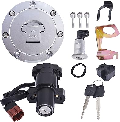 Waltyotur ignition switch fuel cap lid replacement key locking key for honda CBR1000RR CBR 600RR 2007-2014.. DIAYTAR NIGERIA: Bringing quality products to every Nigerian home at prices everyone can afford.
