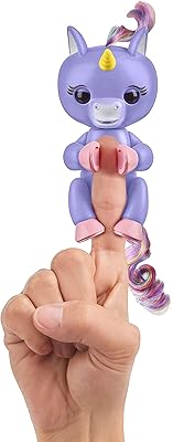 Fingerlings toy for children Alika (purple with tail and rainbow).. DIAYTAR NIGERIA connects you with endless possibilities through our affordable e-commerce platform.