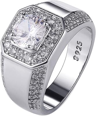 Delicate rings in Sterling 925 silver for men, silver plated, white gold, zircon imitation, diamond ring, cubic zirconia, birthday rings, multi-back CZ ring, engagement ring for eternity, wedding ring.. DIAYTAR Nigeria brings you closer to everything you need — fast delivery, low costs, and variety.