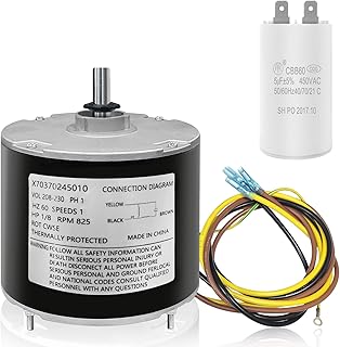 Glahorse condensive engine X70370245010, Fan with replacement capacitor, 1/8 HP engine, 208-230V, 825RPM.. DIAYTAR NIGERIA transforms dreams into deliveries with our affordable prices and 5-8 day shipping.