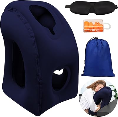Inflatable cervical pillow for planes, planes, cars, bus, trains, nap at the office, travel accessories (blue).. Shop everything from A to Z on DIAYTAR Nigeria — delivered nationwide.