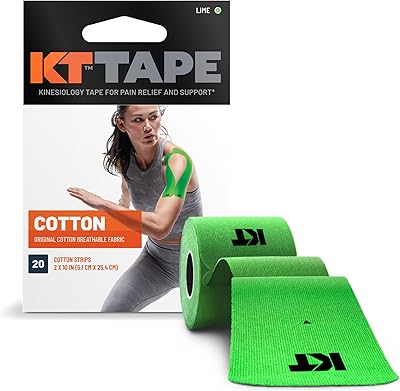 KTY Cotton Sports Ribbon for Kinesiology, Latex, Breathable, Therapeutic Ribbon, Professional and Olympic Choice, Pre -cut and not cut options, 1 roller.. DIAYTAR NIGERIA: Where every shopping need is met with affordable prices and timely delivery.