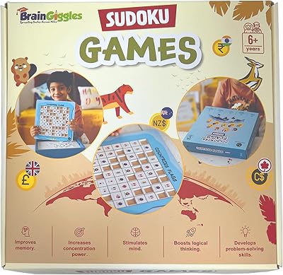 Brain Giggles Wooden Sudoku Game, Board Games for Children of 6, 7, 8, 9 and 10 years old.. Say goodbye to long wait times — DIAYTAR Nigeria ships in just 5–8 days!