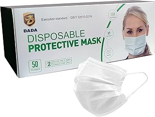 White disposable protective mask with comfortable earrings (white).. Explore a world of choices with DIAYTAR NIGERIA's vast catalog and budget-friendly nationwide shipping.