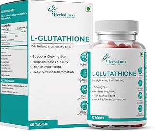 Herbal Max L- Gluthathion for shiny and lightening skin -1000 mg 60 tablets.. DIAYTAR NIGERIA makes online shopping accessible with our budget-friendly prices and reliable shipping.