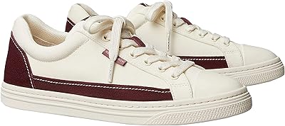 Classic short sneakers Plum cream for women.. Shop with purpose and save with DIAYTAR NIGERIA's extensive platform and nationwide delivery service.