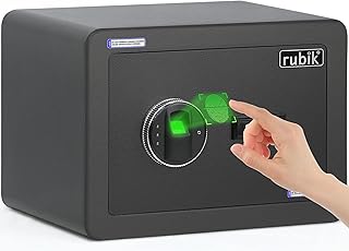 Rubik mini fingerprints with fingerprints, biometric lock A4 format with key, fireproof powder coating, for the house, the office and the cash documents (RB-25YFP, 25 x 35 x 25 cm) Black.. Discover a world of affordable shopping with DIAYTAR NIGERIA's vast marketplace delivered to you in days.