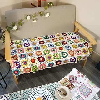 Afghan Handmade Crochet cover, sweater motif, gift all year round, interior and outdoor trip for sofa, duvet, bed, chair, living room decoration, 47 "x 23".. DIAYTAR NIGERIA transforms online shopping with competitive prices and dependable nationwide delivery.