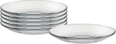 DULLELEX plates (transparent, 5.27 cm) - Lot of 6.. DIAYTAR NIGERIA: Where shopping meets satisfaction with affordable prices and prompt delivery services.