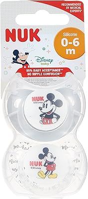 Silicone dental pacifier Nuk Trendline Mickey Mouse and Minnie Mouse pack of 2.. Experience shopping freedom with DIAYTAR NIGERIA's vast selection and 5-8 day nationwide delivery service.