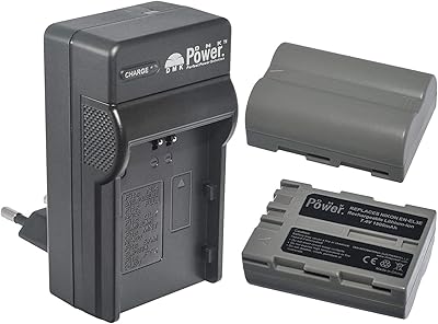 DMK POWER replacement battery in-el3e 1500 mAh (2 2) and TC600E battery charger compatible with Nikon D50 D70 D70S D80 D90 D100 D200 D300 D300S D700 D900.. Shop with ease at DIAYTAR NIGERIA and enjoy our extensive product range delivered at affordable rates.
