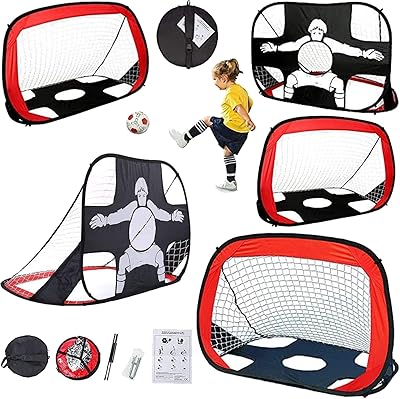 Dalmaun portable and foldable football net for children, double use for interior and outdoor training with a bag.. DIAYTAR NIGERIA: Where every search yields affordable results delivered promptly to your door.