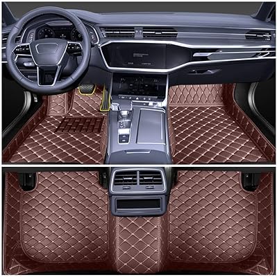 Land Cruiser Prado 120 2002-2008 floor mats, non-slip floor carpets in polyurethane leather, full set of interior floor coverings (brown color).. With DIAYTAR Nigeria, you can browse through thousands of items at the best prices. Place your order today and receive it in less than a week.