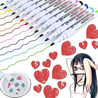 Floating marker Magic Watercolor Doodle, set of 12/8 colors, DIY floating marker, watercolor pen that can float in water (12 colors).. Shop without boundaries at DIAYTAR NIGERIA, offering extensive variety at prices you'll appreciate.