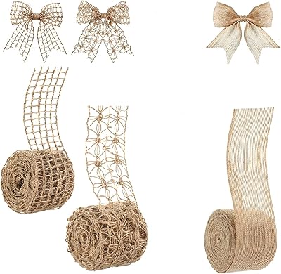 3 rollers of natural jute canvas, jute canvas in mesh to wrap craft objects, holiday season, artists, interior decoration packaging.. DIAYTAR NIGERIA: Bringing quality products to every Nigerian home at prices everyone can afford.