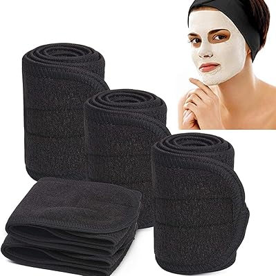 Bang in soft elastic sponge fabric black, large elastic band for men, non -slip elastic band for women, scarf for the face, yoga, makeup, bath - 5 pieces (black - 5 pieces).. DIAYTAR NIGERIA: Where affordability meets variety, with thousands of products delivered in less than 8 days.