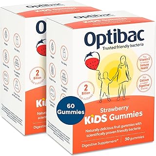 OPTIBAC PROBIOTICS KIDS Gummies Vegans with calcium for digestive health and vitamin.. Nigeria’s trusted store online — DIAYTAR Nigeria never disappoints.