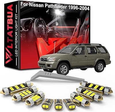 LED Replacement LED Interior Lighting Kit for Nissan Pathfinder 1996 1997 1998 1999 20001 2002 2003 2004, Super light white license plate 6000K + installation tool.. DIAYTAR NIGERIA combines extensive product options with budget-friendly prices, delivered in 5-8 days.
