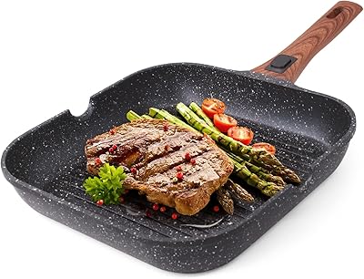 Steak stove gouges grill in 28 cm non -stick aluminum with removable handle - safe frying stove for domestic use and gas oven, low bold cooking with superb brands of grill grill.. Shopping made simple with DIAYTAR NIGERIA's vast selection and budget-friendly nationwide delivery.