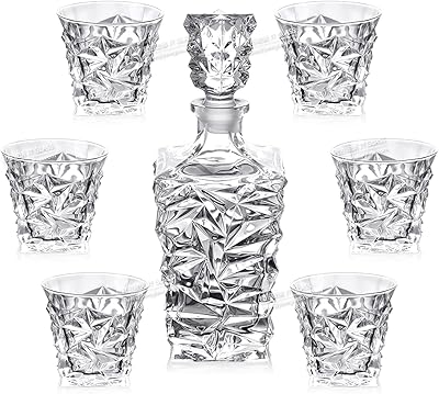 Set of Glass Drinking Caraves JT 7 Pieces 6.. More than a store — DIAYTAR Nigeria is your shopping partner.