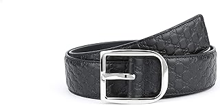Gucci gg leather belt signature microguissima, black (Nero), 44-46 US / 115 UK.. Shop with confidence at DIAYTAR NIGERIA, offering extensive product variety with nationwide delivery.
