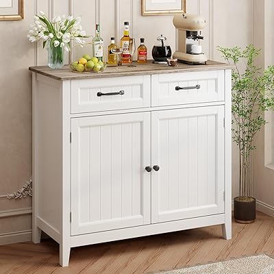 Gizoon kitchen buffet, large kitchen storage island with adjustable drawer and shelf, modern coffee bar for kitchen, dining room, bathroom, entrance, gray.. Shop smarter with DIAYTAR NIGERIA's comprehensive catalog and budget-friendly 5-8 day delivery.