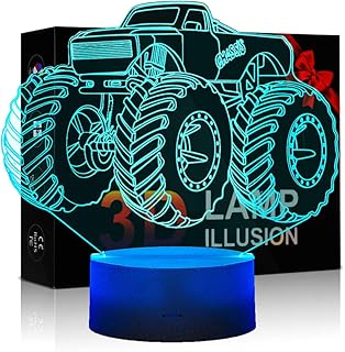3D lamp for children monster truck night light, 7 color night lights for children gift ideas for boys or children.. DIAYTAR NIGERIA combines extensive variety with budget-friendly prices and prompt nationwide delivery.