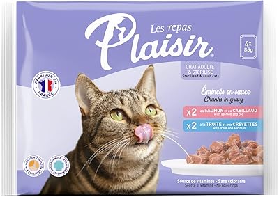 Cat pieces in broth 4 x 85 grams salmon 2.. DIAYTAR NIGERIA combines extensive product options with budget-friendly prices, delivered in 5-8 days.