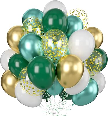 Green and golden balloons 30 golden balloons with metallic green confetti.. Shop from Nigeria's largest product selection at DIAYTAR, with budget-friendly prices and swift delivery.