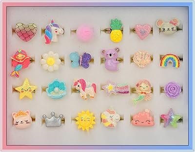 Girls rings Set of adjustable jewelry rings disguise for baby children.. DIAYTAR NIGERIA: Where shopping meets satisfaction with affordable prices and prompt delivery services.