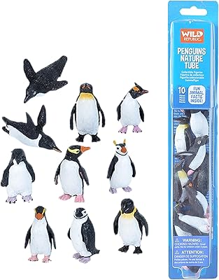 Set of penguin toys Wild Republic 20858, natural tube, 10 pieces, multicolored.. Shop with confidence at DIAYTAR NIGERIA, enjoying competitive prices and delivery within 8 days.