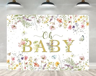 Ticuenicoa 5 × 3 Penal Field Fund High Flowers Oh Baby Baby Benter Birthday Watercolor Floral Floor Mini Session Cake Table Decor Photobooth Photoshoot Favor Favor.. DIAYTAR NIGERIA delivers what you want at prices you'll love, all within 5-8 days nationwide.