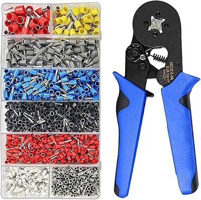 Kit of crimping tools - crimping pliers with 1,200 wire and wire terminal tips (0.08-10 mm2).. DIAYTAR NIGERIA: Where shopping is affordable, selection is vast, and delivery is always reliable.