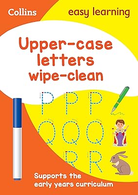 Capper letters 3-5 years old - Easy to clean activity book: Ideal for home learning.. DIAYTAR NIGERIA brings affordable shopping to your fingertips with reliable delivery in less than 8 days.