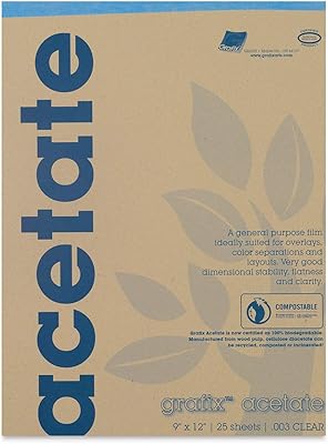 Acetate graphic pads, 9 "x 12", transparent, 25 sheets/block.. Affordable shopping made easy on DIAYTAR Nigeria, with fast delivery from 5 to 8 days.