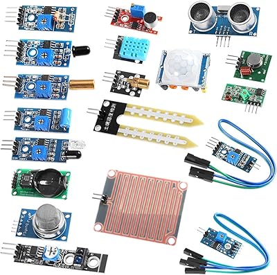 Kit of regulator sensor module, 16 in 1 for Arduino Raspberry Super Starter Project Kit for UNO R3 MEGA2560 MEGA328 NANO RASPBER 4B 3 2 Model B K62.. Your shopping dreams realized through DIAYTAR NIGERIA's affordable platform with reliable delivery times.