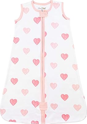 Baby sleeping bag 2.5 TOG, Bidirectional zipper sleeping bag for boys and girls, winter sleeping bag for infants and toddlers, cotton cotton cotton in portable organic cotton, XL (18-24 months), hearts, 1 package.. Your complete e-commerce solution, DIAYTAR NIGERIA offers variety and value with nationwide shipping.