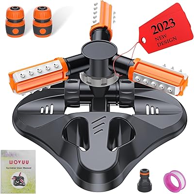 Woffu garden sprinkler, 360 -degree improved automatic garden sprinkler, 360 -degree rotary watering system, watering drip watering for courtyard/spray nozzles integrated at 36 angles.. Order now, relax later — DIAYTAR Nigeria ships in 5 to 8 days.