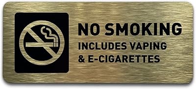 GDS smoking prohibition panel - ADA compliant, with relief icons and lettering - includes adhesive tapes for easy installation 7 "L x 3" H - (Brushed gold).. Nigeria's most diverse e-commerce platform delivers quality and affordability to your doorstep in 5-8 days.