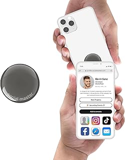 Digital social business card Master NFC, Business card for instant communication and sharing on social networks, no required, free application, compatible with iOS and Android (Dark #12).. Shop with purpose and save with DIAYTAR NIGERIA's extensive platform and nationwide delivery service.