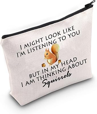 Mnigiu Cosmetic Bag of Squirrel Makeup Makeup Gift of Squirrel I think of squirrels Zipper bag Nature Bag Awesome (Squirrel Bag), Squirrel Bag.. DIAYTAR NIGERIA brings affordable shopping to every Nigerian home with delivery in just 5-8 days.